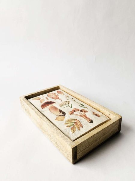 Serviettholder tre 23x14x6 cm