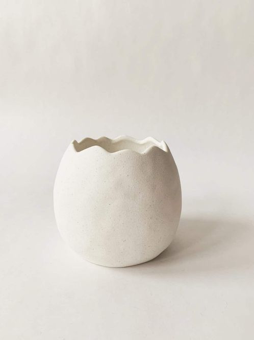 Hovedbilde Keramikkpotte egg 11×13 cm