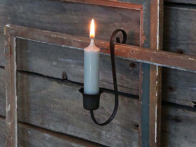 Hovedbilde Fransk Lysholder til bedelys H14 cm antique sort