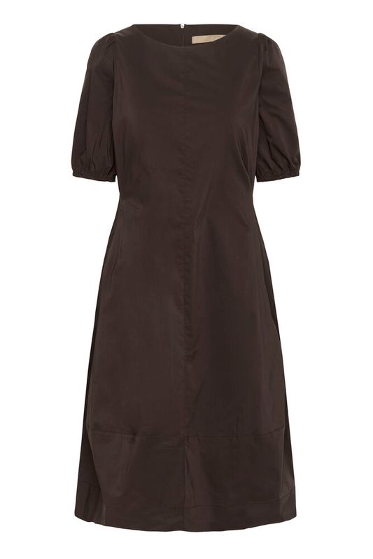 CUantoinett SS O-neck Dress– Demitasse brun
