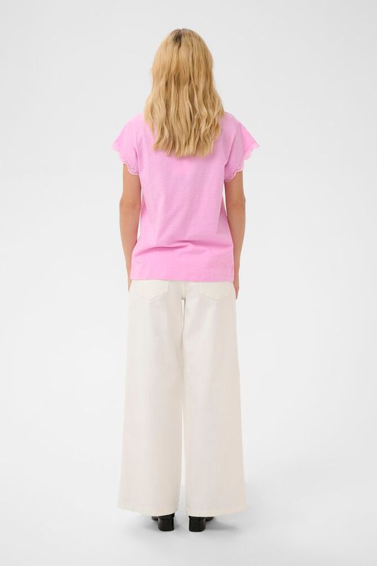 CUbiana Lace T-skjorte – Lilac Sachet - Pink