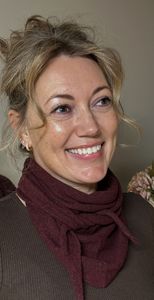 Hovedbilde Skjerf med cashmere og merinoull, vinr&oslash;d