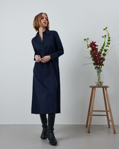 Kamilla Shirt Dress, Navy
