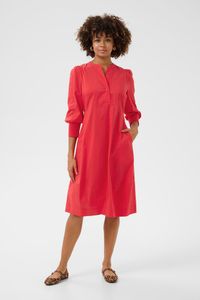 Hovedbilde CUANTOINETT 3/4 SLEEVE DRESS - Fiery Red