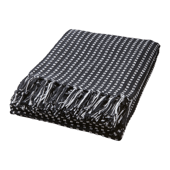 Hovedbilde Pledd sort L175xW125 cm 