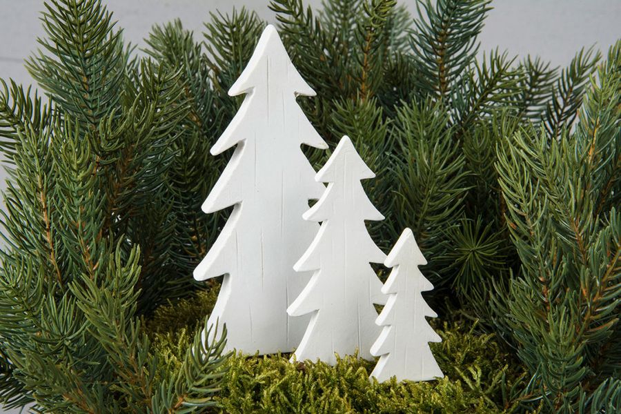 Stick Gran – hvit stor