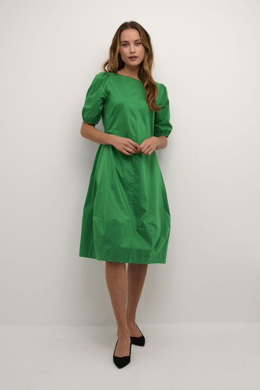 CUantoinett SS O-neck Dress - Jolly Green 