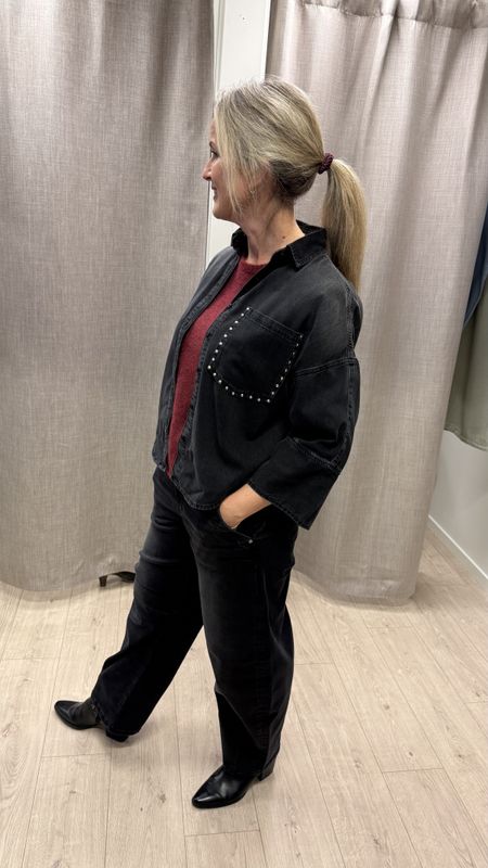 Para Mi jeans - Noé Stud Blouse, Nightfall Black