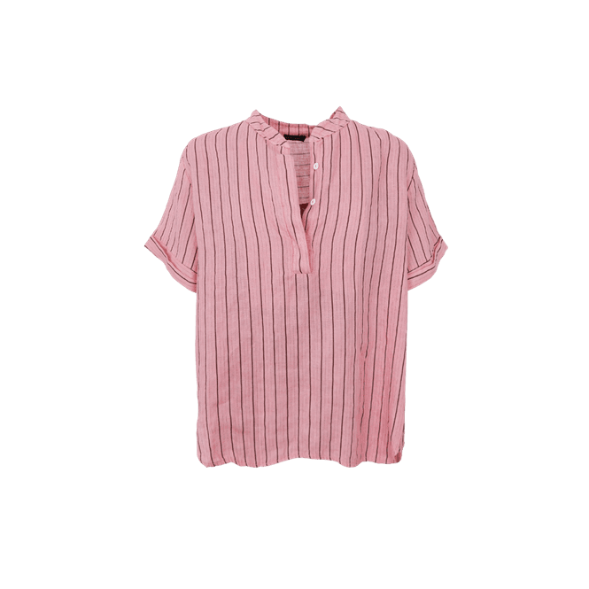 Hovedbilde BCMELINA Linbluse – Rosa med striper
