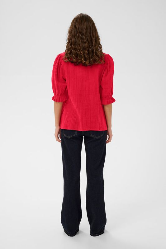 CUtala Elina SS Blouse - Racing Red