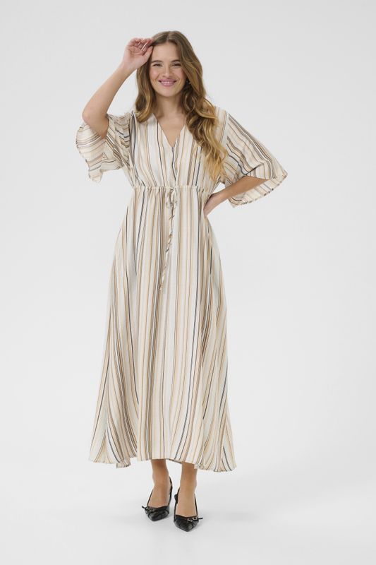 CUpella Dress – Blue/Brown Stripe