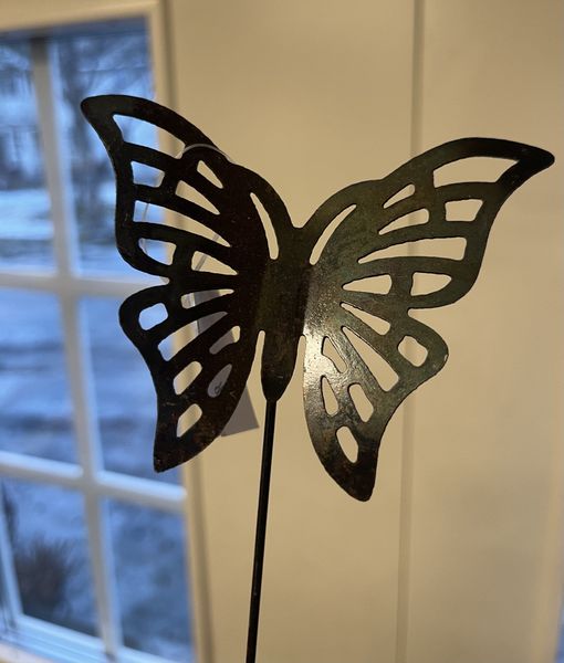 Ellie dekorasjon, sommerfugl på stang A