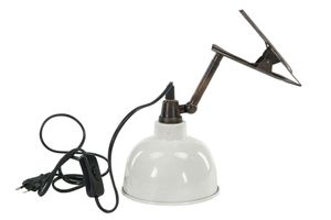 Hovedbilde Lykt med klemme – hvit