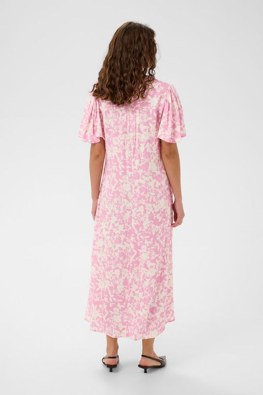 CUjenny Long Dress - Lilac Sachet White Flower - Pink