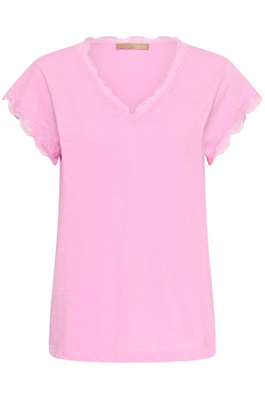 CUbiana Lace T-skjorte – Lilac Sachet - Pink