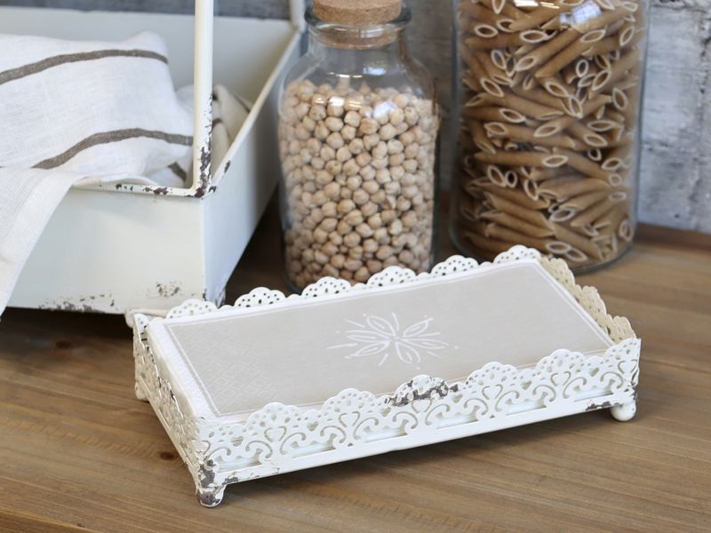 Serviettholder - antique cream