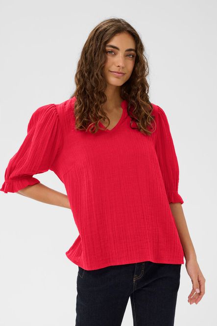 Hovedbilde CUtala Elina SS Blouse - Racing Red
