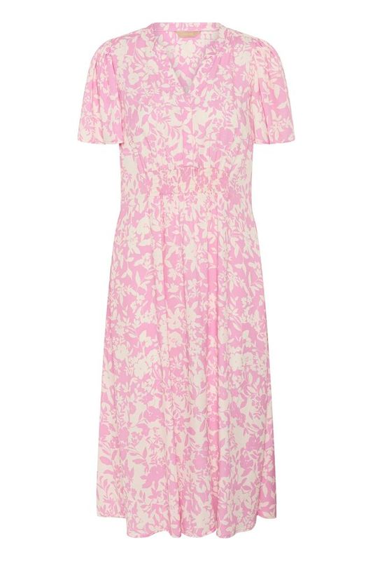 CUjenny Long Dress - Lilac Sachet White Flower - Pink