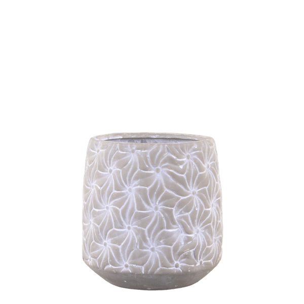 Colmar potte med blomster, H17,5/&Oslash;17 cm