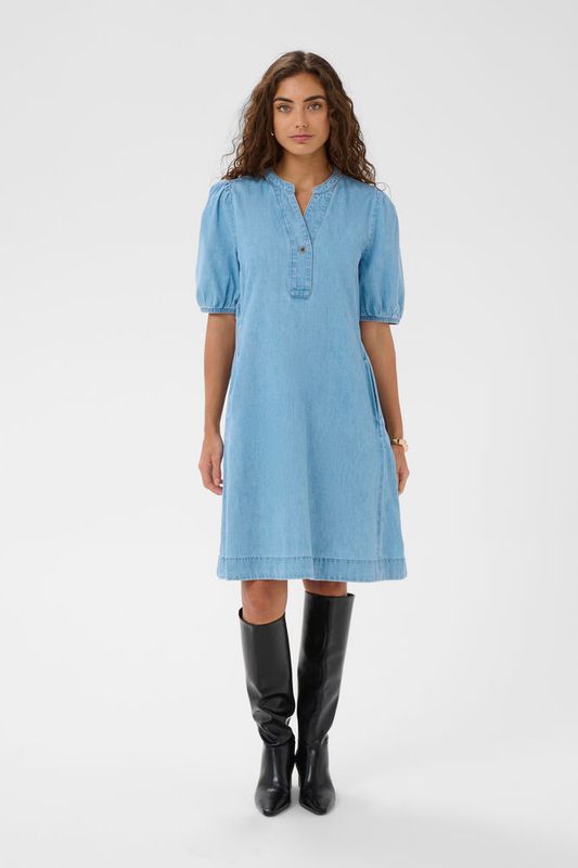 CUberteline Arpa SS Dress - Light Blue Wash