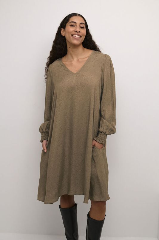 CUlui Short Dress – Brown