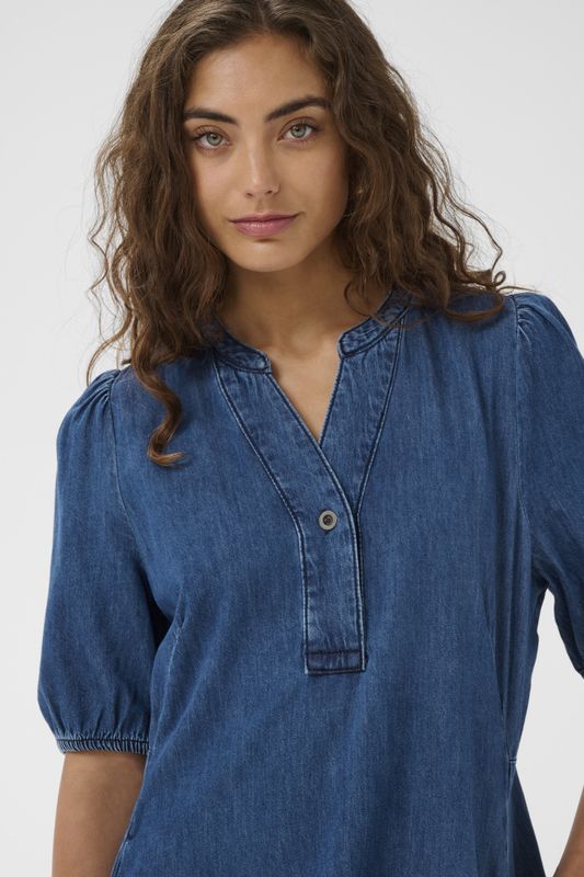 CUberteline Arpa SS Dress - Dark Blue Wash