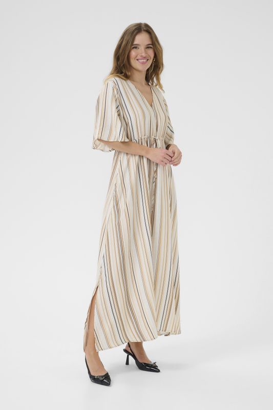 CUpella Dress – Blue/Brown Stripe